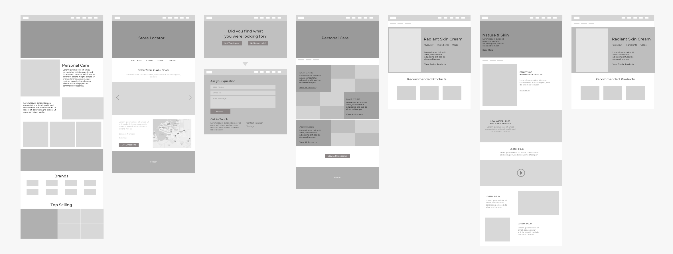 Beleaf - Wireframes